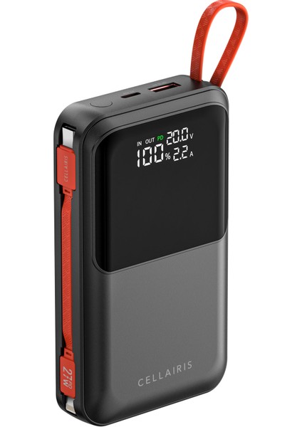 Power Fusion Plus Pd 20000MAH 45W Dahili Kablolu Powerbank - Siyah fiyatları