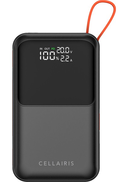 Power Fusion Plus Pd 20000MAH 45W Dahili Kablolu Powerbank - Siyah fırsatları