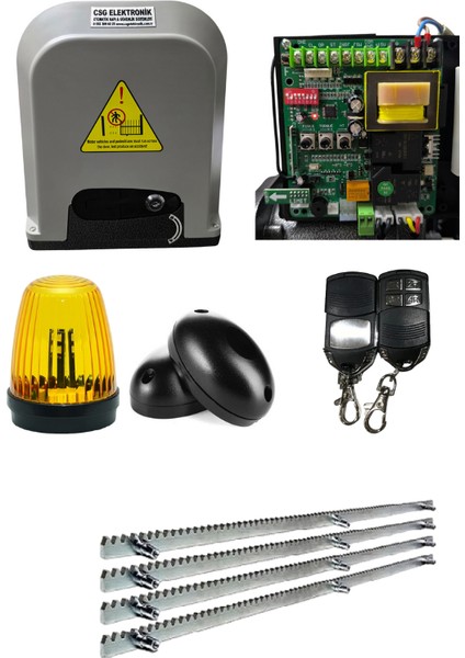 Csg Oemdoor 1200 Kğ Yana Kayar Otomatik Bahçe Kapı Motoru Seti