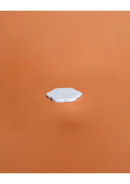 Arabesque Mermer Bardak Altlığı Bianco Ibiza