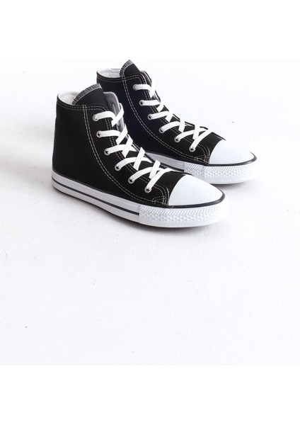 Axe Bağcıklı Keten Kumaş Erkek Günlük Sneaker Ayakkabı Kbt - Siyah fırsatları