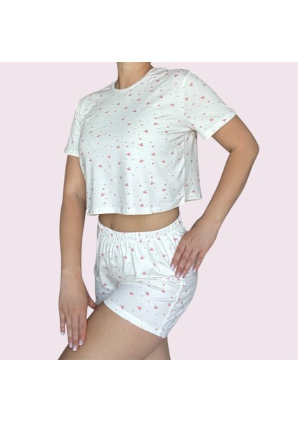 T-Shirt Şort Örme Pijama Takımı modelleri