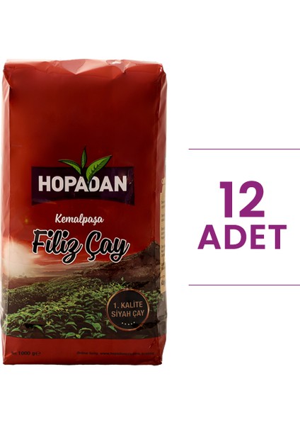 Filiz Çay 1000 gr (12 Paket)