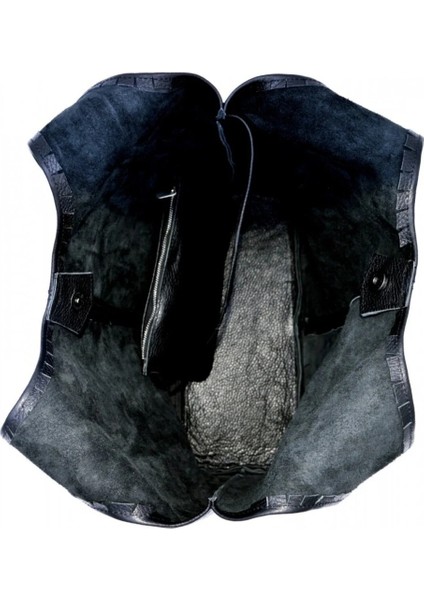 Randy Hakiki Deri Siyah Omuz Çantası fiyatları