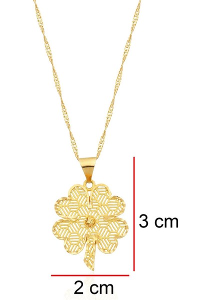 Yonca Altın Kolye / 22 Ayar indirimleri