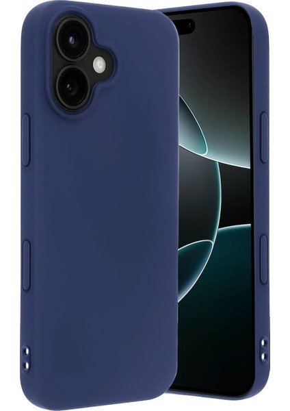 Apple iPhone 17 Uyumlu Silikon First Kapak Lacivert