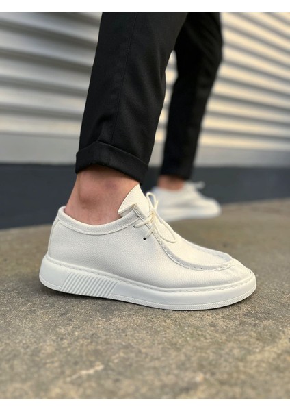 Tornado Bağcıklı Cilt Erkek Günlük Spor Klasik Ayakkabı Cbt - Beyaz fiyatları