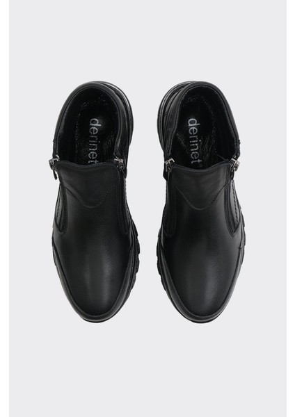 Hakiki Deri Çift Fermuarlı Kadın Bot modelleri