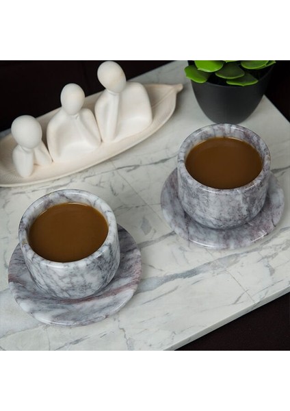 Tazza Mermer Fincan Takımı