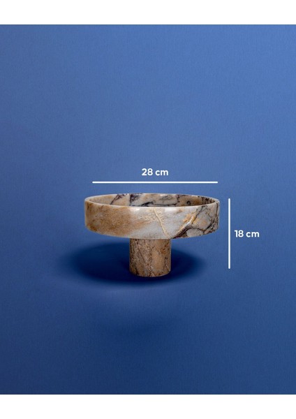 Profondo Ayaklı Mermer Kase Violet fırsatları