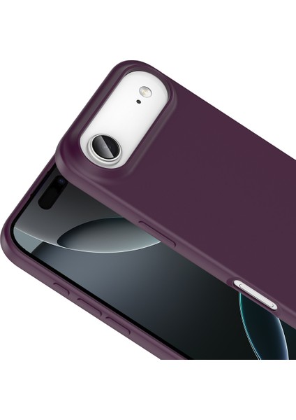 Apple iPhone 17 Air Uyumlu Mara Lansman Kapak Koyu Mor modelleri