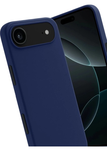 Apple iPhone 17 Air Uyumlu Silikon First Kapak Lacivert modelleri