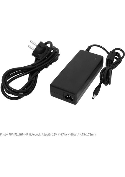 FPA-7214HP Notebook Adaptör (Hp) 19V 4.74A (Uç Boyutu : 4.75 x 1.7mm)