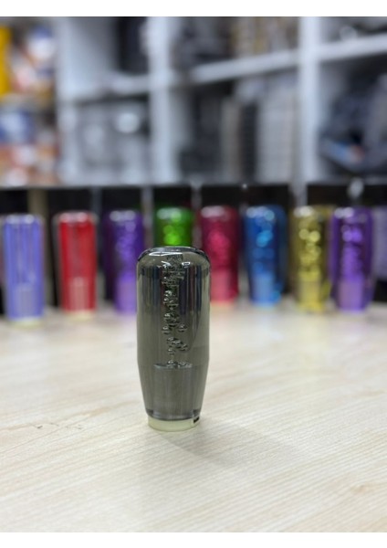 Epoksi Işıklı USB Girişli Siyah Renk 10 cm Vites Topuzu Vt -005