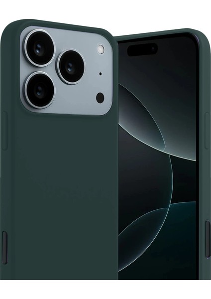 Apple iPhone 17 Pro Max Uyumlu Silikon First Kapak Koyu Yeşil fiyatları