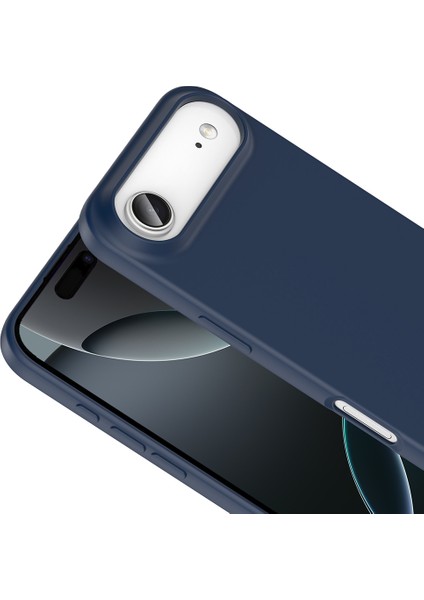 Apple iPhone 17 Air Uyumlu Mara Lansman Kapak Lacivert modelleri