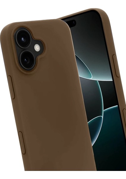 Apple iPhone 17 Uyumlu Silikon First Kapak Kahverengi modelleri