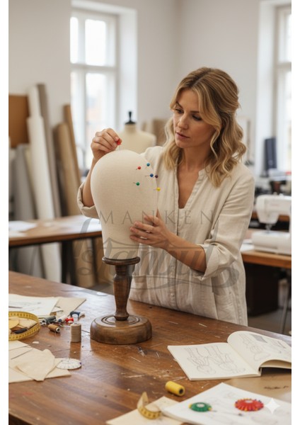 Dik Ve Yatay İğne Batabilen Bayan Kumaş Kaplı Kafa Mankeni fiyatları