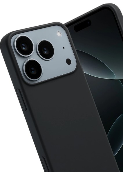 Apple iPhone 17 Pro Uyumlu Silikon First Kapak Siyah modelleri