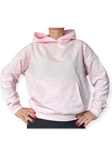 Oversize Kanguru Cepli Kapüşonlu Sweatshirt