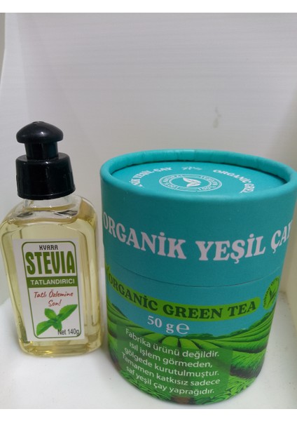 Stevia Lı Yeşil Çay 140GR Sıvı Stevia İLE100 gr Yeşil Çay modelleri