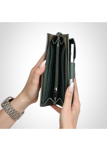 Hakiki Deri Kadın Cüzdan | Bulgari 1232 modelleri