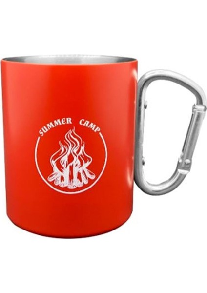 Karabina Çelik Kupa Kırmızı 180ML OUT-1850