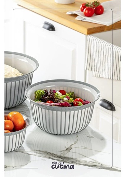 4 Parça Linea Yuvarlak Pratik Kase Çeyiz Seti 1X(500 Ml) 1x(1-2-3 Litre) modelleri