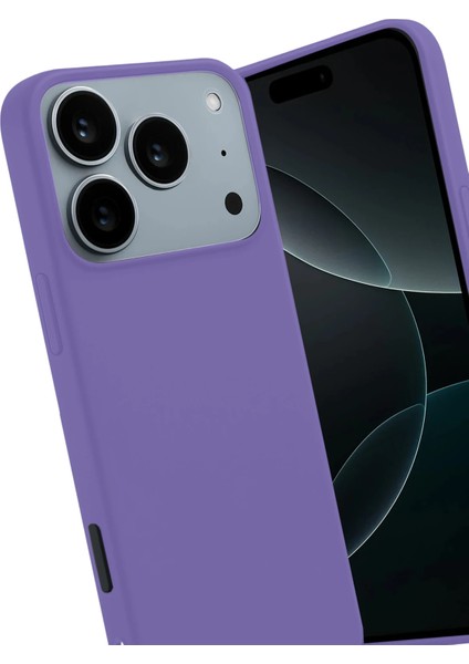 Apple iPhone 17 Pro Uyumlu Silikon First Kapak Lila modelleri