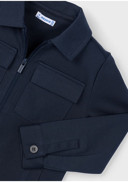 Mayoral 4125 Erkek Çocuk Lacivert Fermuarlı Gömlek fiyatları