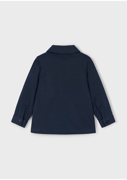 Mayoral 4125 Erkek Çocuk Lacivert Fermuarlı Gömlek modelleri