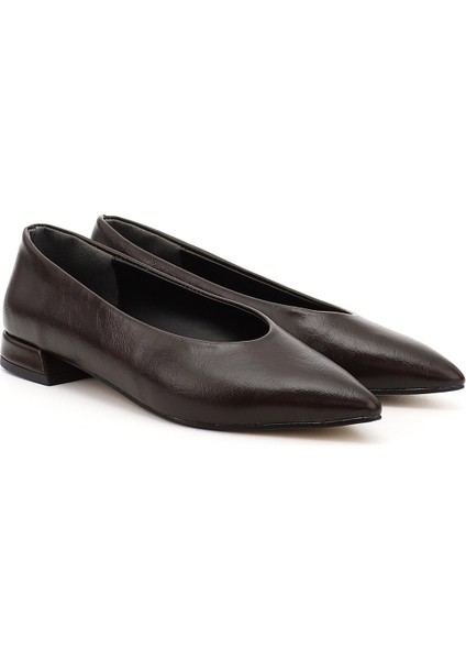 Kadın Kahverengi Sivri Burun Babet fiyatları