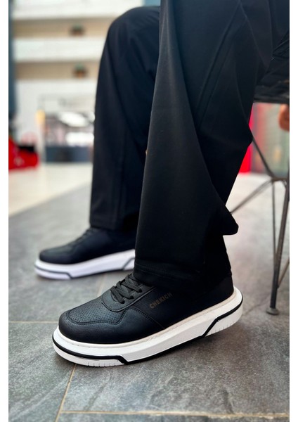 Signature Premium Bağcıklı Erkek Sneaker Siyah Beyaz fiyatları