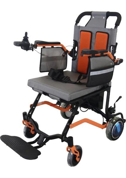 Poylin Akülü Tekerlekli Sandalye | Katlanabilir Şase, Uzaktan Kumandalı, 18 kg Ağırlık P204