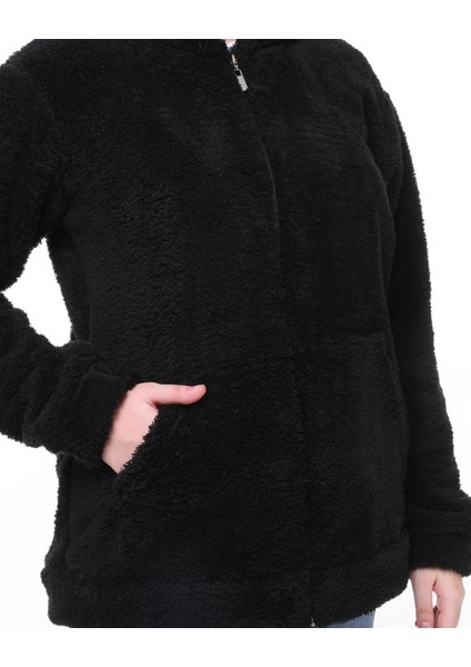 Kapüşonlu Polar Welsoft Peluş Hırka