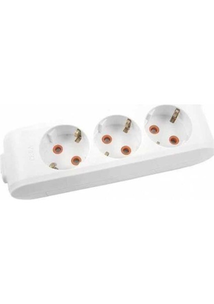 Asel 3 Lü Priz Topraklı Klemensli