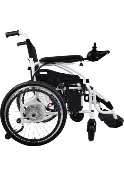 Poylin P200C Katlanabilir Çocuk Akülü Tekerlekli Sandalye Siyah | Katlanabilir Çelik Gövde, Elektromanyetik Fren, 120 kg Kapasite fiyatları