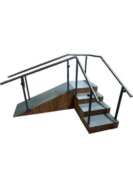 Rampalı Kaymaz Taban Egzersiz Kürsüsü | Ayarlanabilir El Tutma Barı ve Kaymaz Basamak Sistemi fiyatları