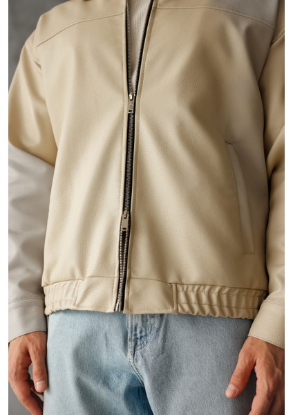 Oversize Unisex Içi Kürklü Deri Ceket modelleri