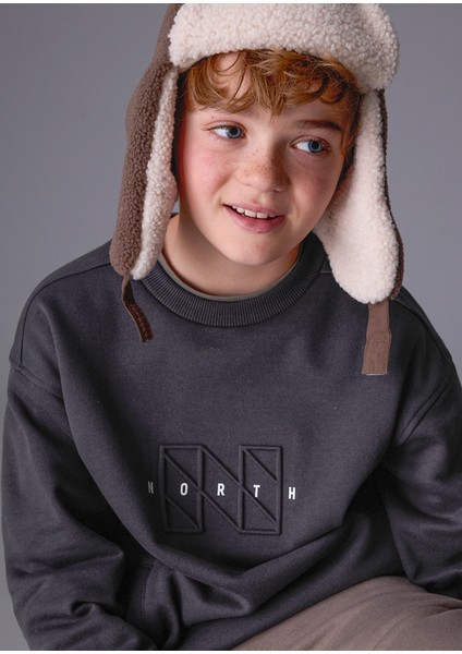 7405-90 Erkek Çocuk Gri Sweat fiyatları