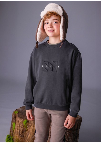 7405-90 Erkek Çocuk Gri Sweat modelleri