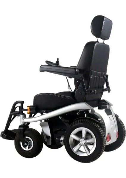 Poylin Arazi Tip Akülü Tekerlekli Sandalye | Kaptan Koltuklu, Sırt Yatar, 15 cm Engel Atlama P268 fırsatları