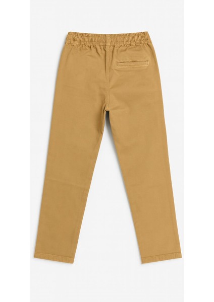 Erkek Çocuk Pamuklu Gabardin Jogger Pantolon Kahverengi fiyatları