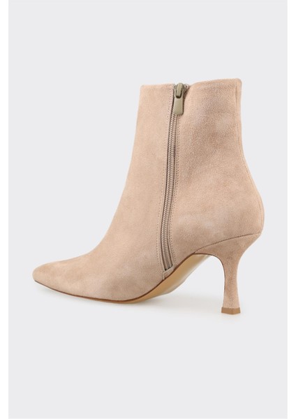 Vizon Deri Kadın Klasik Bot modelleri