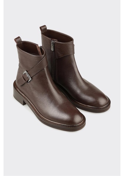 Kahve Deri Kadın Klasik Bot fiyatları