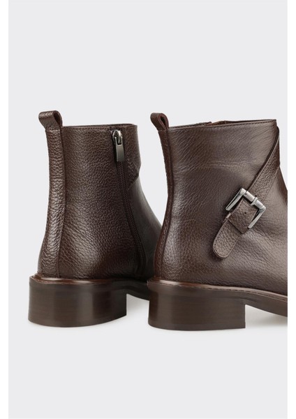 Kahve Deri Kadın Klasik Bot fırsatları