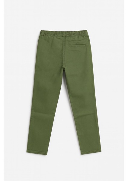 Erkek Çocuk Pamuklu Gabardin Jogger Pantolon Haki fiyatları