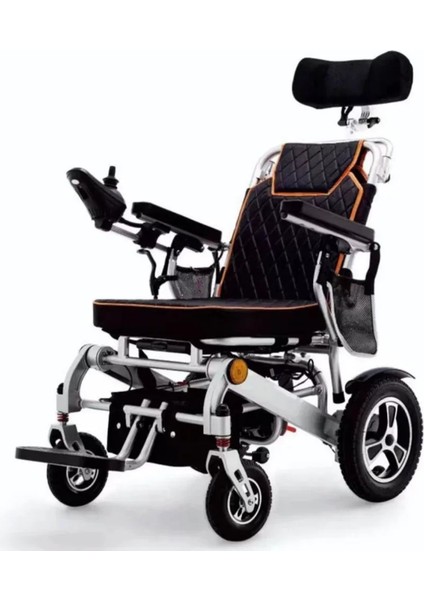 Poylin Akülü Tekerlekli Sandalye | Katlanabilir Alüminyum Şase, Sırt Yatırmalı P206