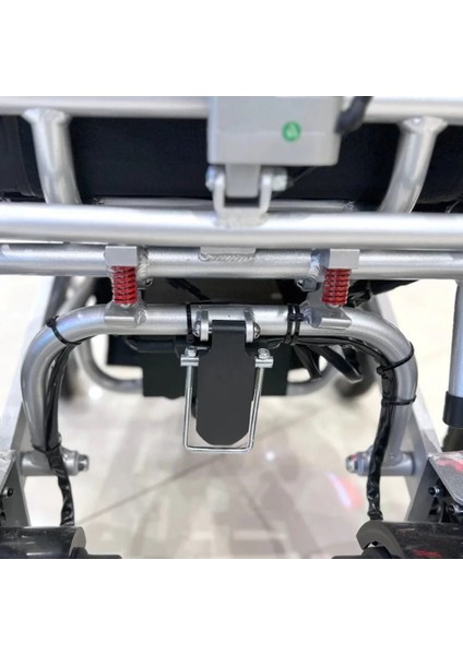 Poylin Akülü Tekerlekli Sandalye | Katlanabilir Alüminyum Şase, Sırt Yatırmalı P206