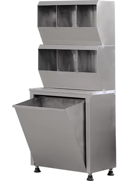 Paslanmaz Çelik Kep Bone Dolabı Hijyenik, Kilitli ve Dayanıklı Medikal Dolap E-106/B